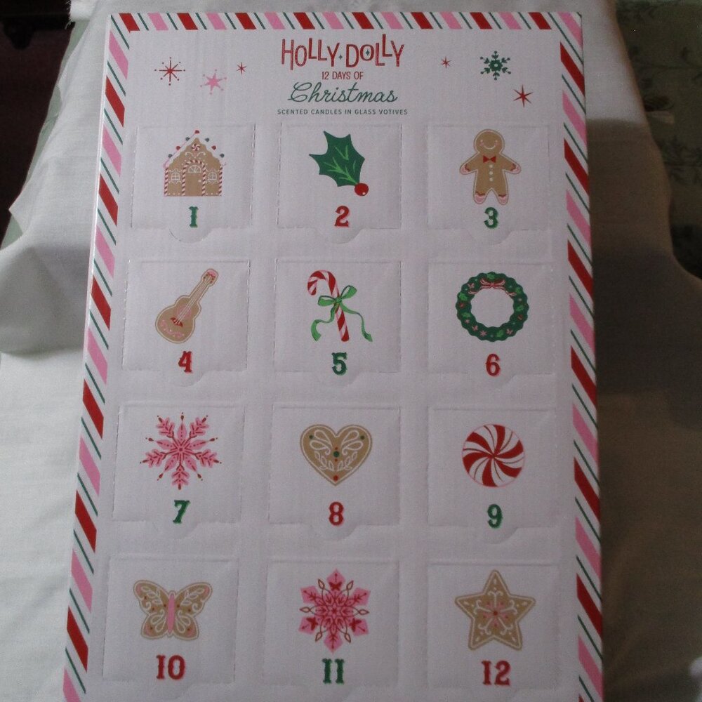 DG Dolly Parton Holly Dolly 12 Days of Christmas Scented Votive Candles NEW
